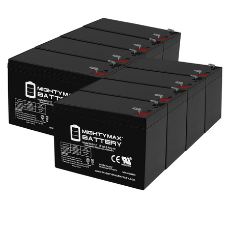 MIGHTY MAX BATTERY 12V 9Ah SLA Battery Replaces SigmasTek SP12-9HR, SP 12-9HR - 8 Pack ML9-12MP814912371870